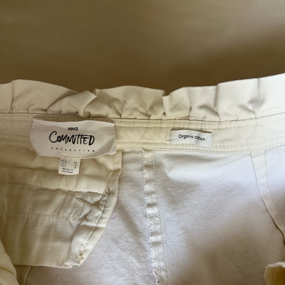 Mango Women’s Cream Trouser Pants - Picture 2 of 4